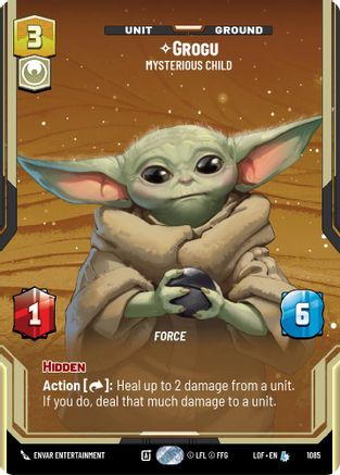 Grogu - Mysterious Child (Prestige Foil) (1085) - Legends of the Force Foil