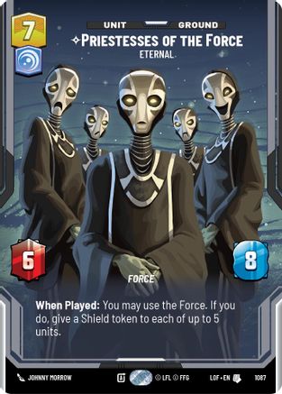 Priestesses of the Force - Eternal (Prestige Foil) (1087) - Legends of the Force Foil