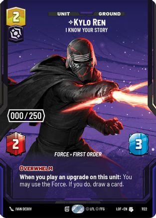 Kylo Ren - I Know Your Story (Serialized) (1122) - Legends of the Force Foil