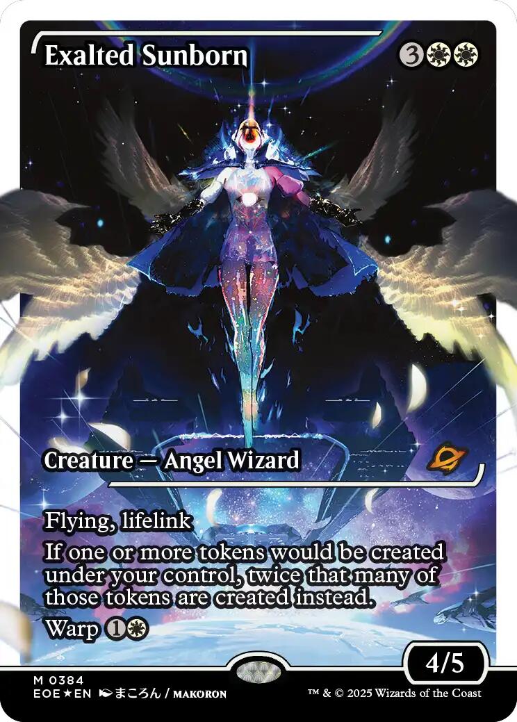 Exalted Sunborn (Showcase) (Fracture Foil) [Edge of Eternities] | Eastridge Sports Cards & Games