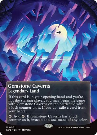 Gemstone Caverns (0061) (Borderless) [Edge of Eternities: Stellar Sights] | Eastridge Sports Cards & Games