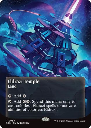 Eldrazi Temple (0059) (Borderless) [Edge of Eternities: Stellar Sights] | Eastridge Sports Cards & Games