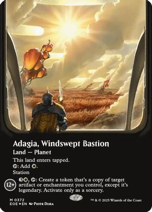 Adagia, Windswept Bastion (Borderless) (Galaxy Foil) [Edge of Eternities] | Eastridge Sports Cards & Games