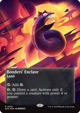 Bonders' Enclave (0136) (Borderless) (Galaxy Foil) [Edge of Eternities: Stellar Sights] | Eastridge Sports Cards & Games