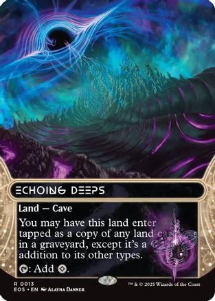 Echoing Deeps (0013) (Borderless) [Edge of Eternities: Stellar Sights] | Eastridge Sports Cards & Games