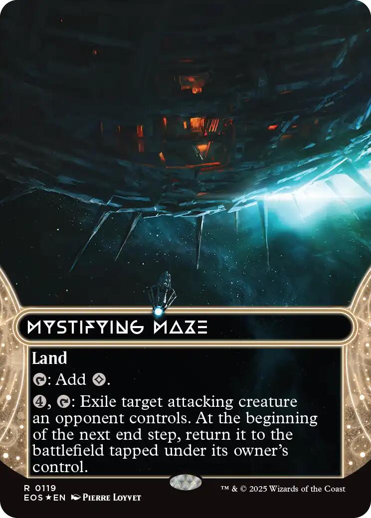 Mystifying Maze (0119) (Borderless) (Galaxy Foil) [Edge of Eternities: Stellar Sights] | Eastridge Sports Cards & Games