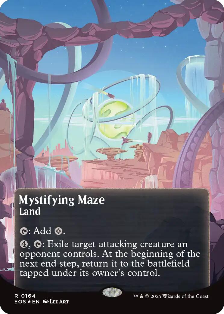 Mystifying Maze (0164) (Borderless) (Galaxy Foil) [Edge of Eternities: Stellar Sights] | Eastridge Sports Cards & Games