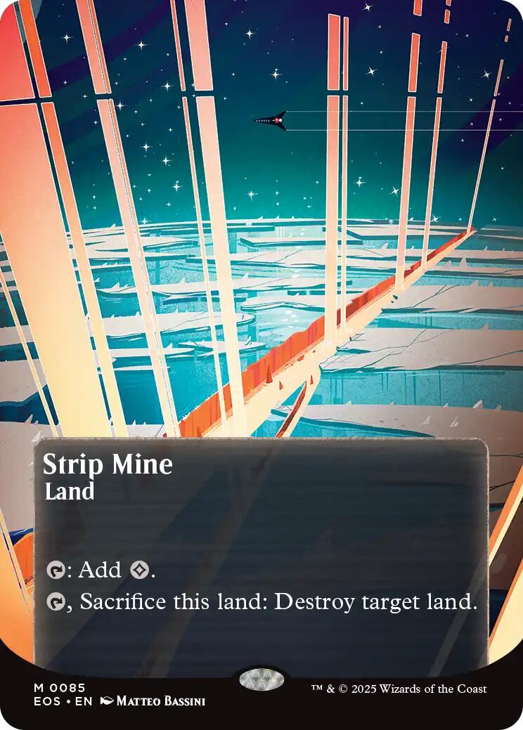Strip Mine (0085) (Borderless) [Edge of Eternities: Stellar Sights] | Eastridge Sports Cards & Games