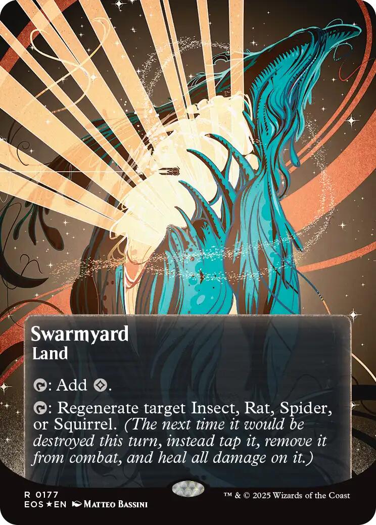 Swarmyard (0087) (Borderless) (Galaxy Foil) [Edge of Eternities: Stellar Sights] | Eastridge Sports Cards & Games