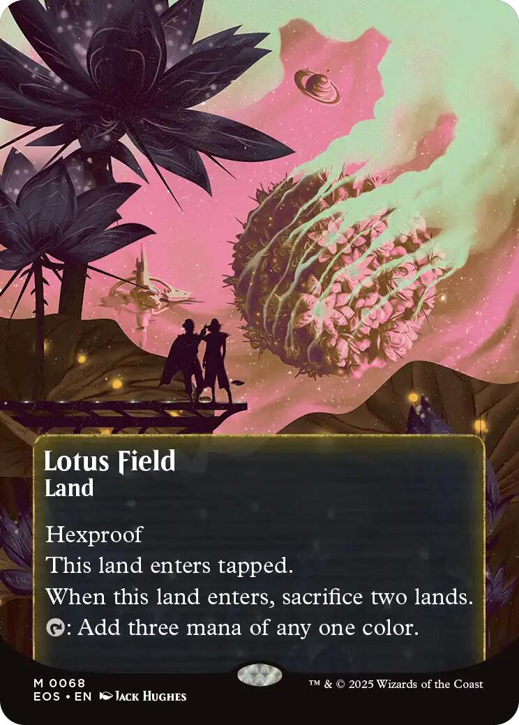 Lotus Field (0068) (Borderless) [Edge of Eternities: Stellar Sights] | Eastridge Sports Cards & Games