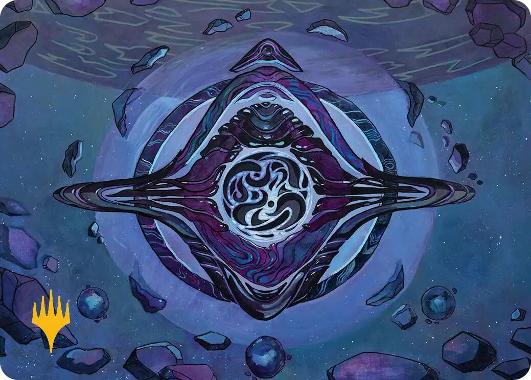 Archenemy's Charm Art Card (Gold-Stamped Planeswalker Symbol) [Edge of Eternities Art Series] | Eastridge Sports Cards & Games