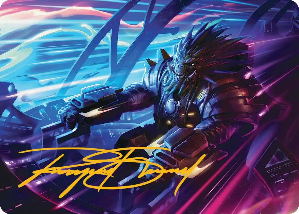 Tannuk, Steadfast Second Art Card (Gold-Stamped Signature) [Edge of Eternities Art Series] | Eastridge Sports Cards & Games