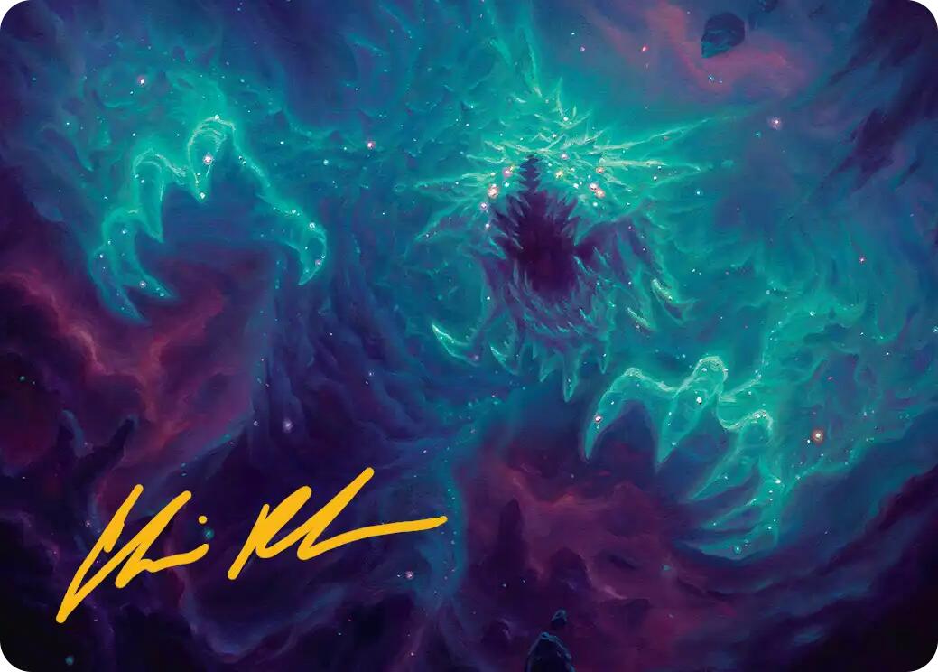 Cosmogoyf Art Card (Gold-Stamped Signature) [Edge of Eternities Art Series] | Eastridge Sports Cards & Games
