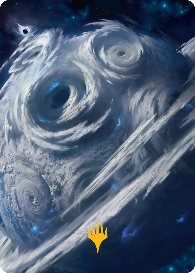 Uthros, Titanic Godcore Art Card (Gold-Stamped Planeswalker Symbol) [Edge of Eternities Art Series] | Eastridge Sports Cards & Games