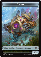 Gnome // Golem (0014) Double-Sided Token [Edge of Eternities Commander Tokens] | Eastridge Sports Cards & Games