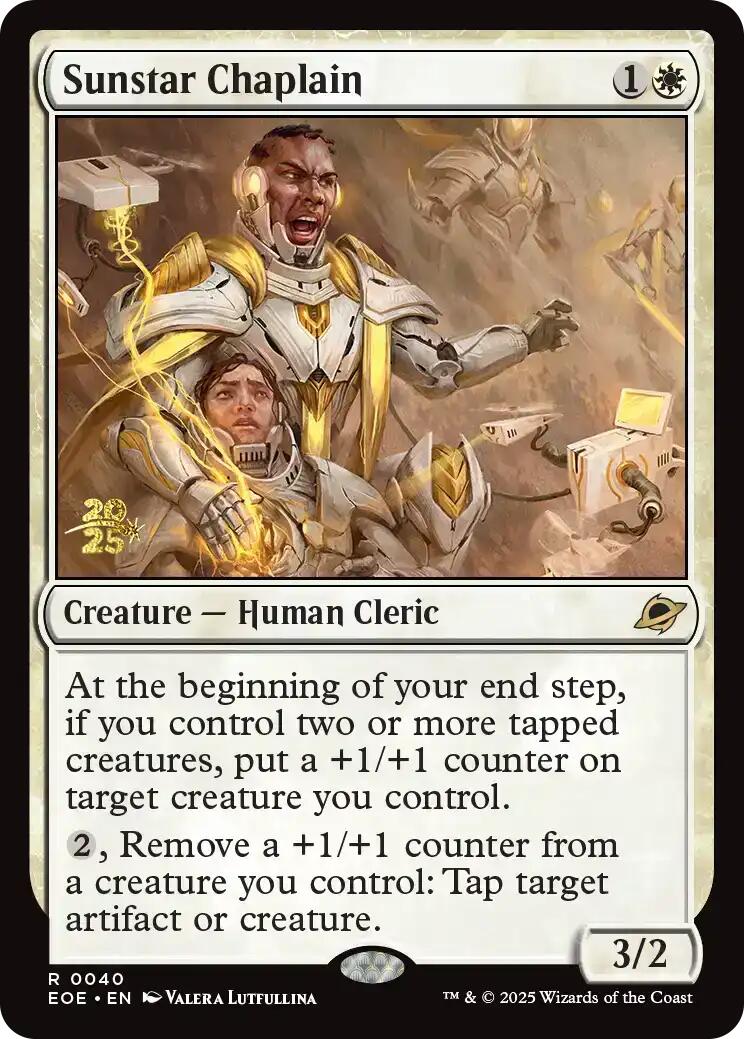 Sunstar Chaplain [Edge of Eternities Prerelease Promos] | Eastridge Sports Cards & Games