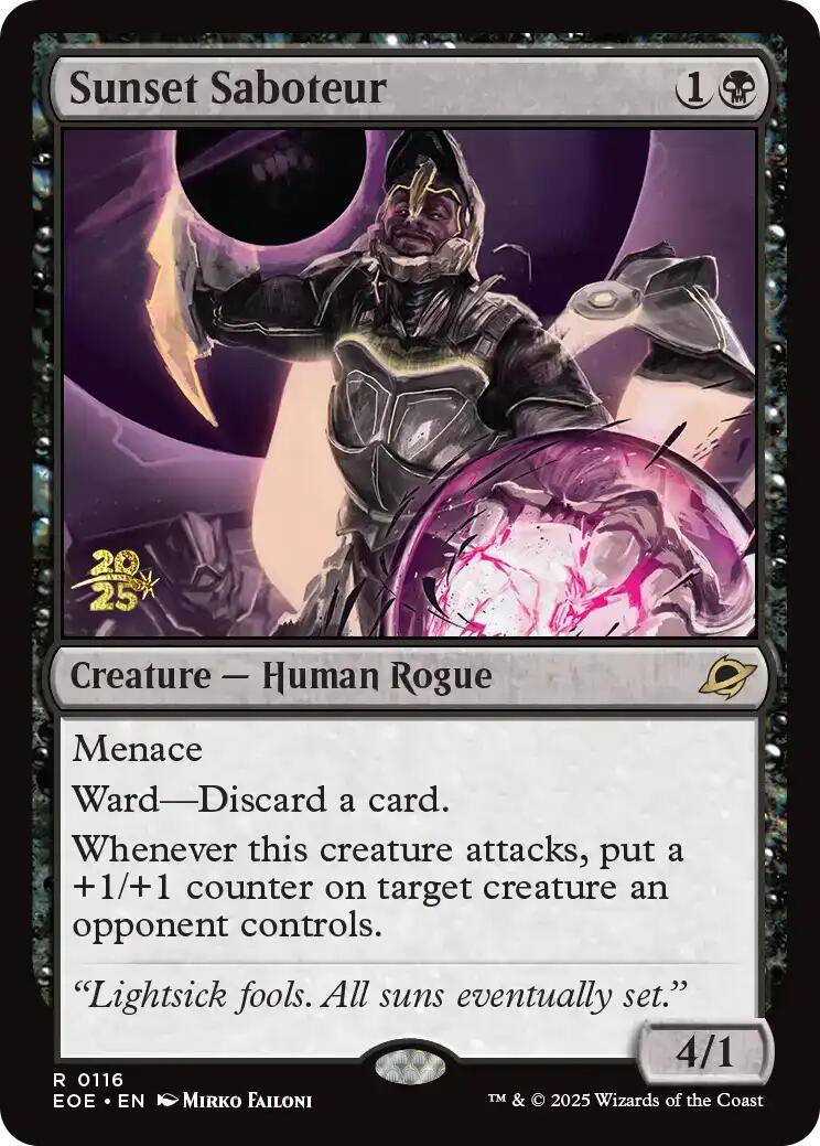 Sunset Saboteur [Edge of Eternities Prerelease Promos] | Eastridge Sports Cards & Games