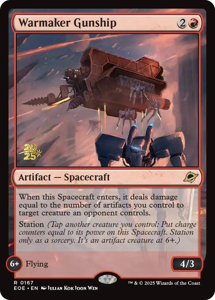 Warmaker Gunship [Edge of Eternities Prerelease Promos] | Eastridge Sports Cards & Games
