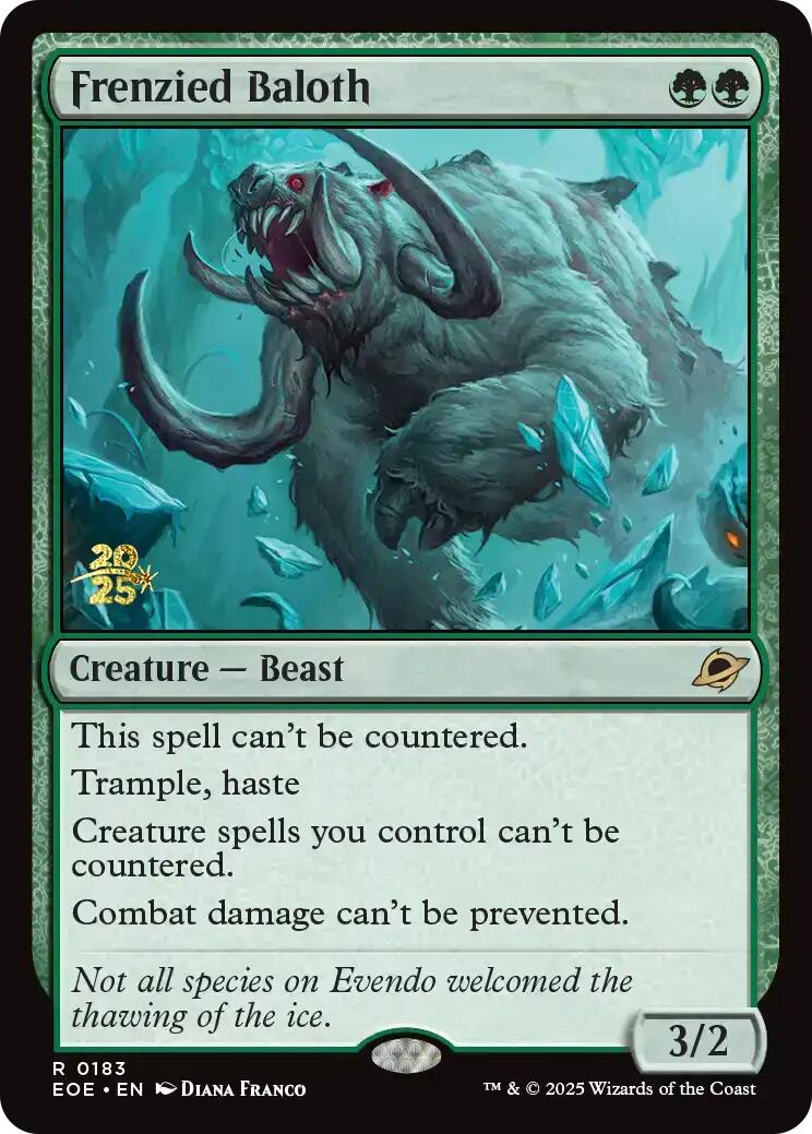 Frenzied Baloth [Edge of Eternities Prerelease Promos] | Eastridge Sports Cards & Games