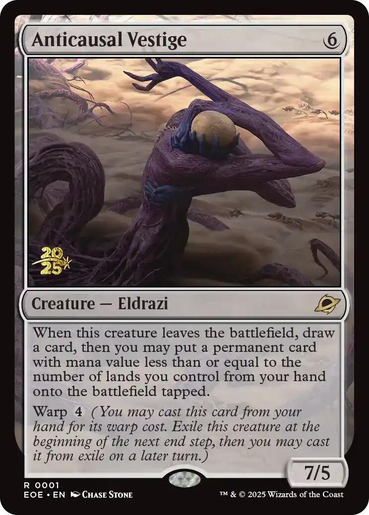 Anticausal Vestige [Edge of Eternities Prerelease Promos] | Eastridge Sports Cards & Games