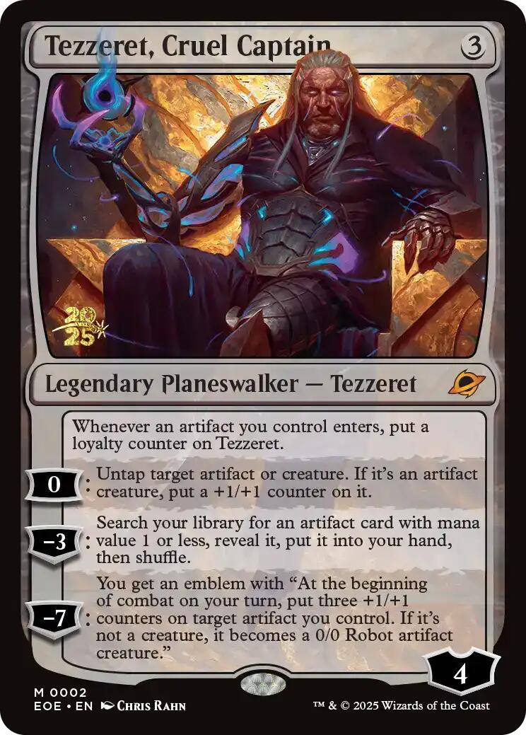 Tezzeret, Cruel Captain [Edge of Eternities Prerelease Promos] | Eastridge Sports Cards & Games