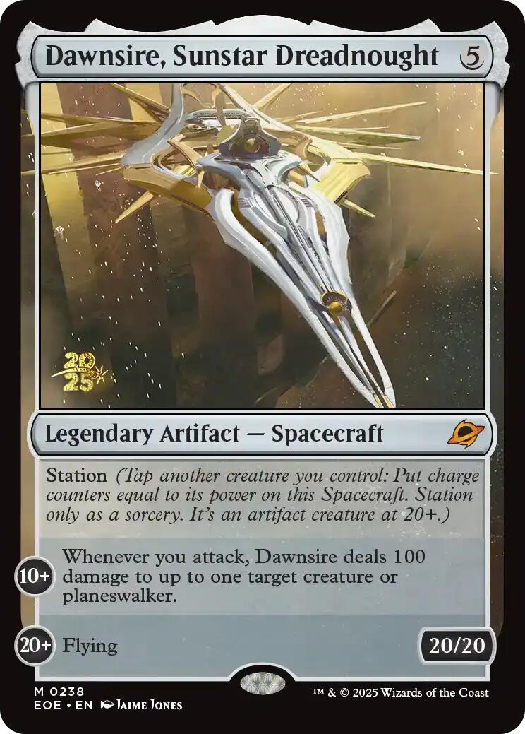 Dawnsire, Sunstar Dreadnought [Edge of Eternities Prerelease Promos] | Eastridge Sports Cards & Games