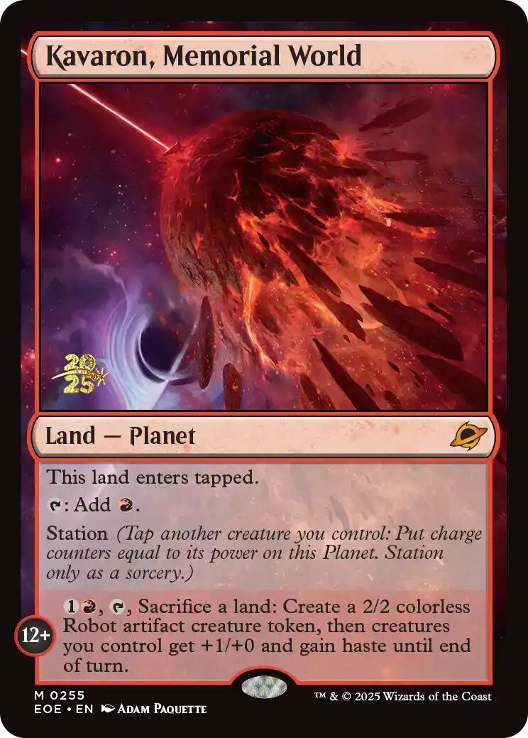 Kavaron, Memorial World [Edge of Eternities Prerelease Promos] | Eastridge Sports Cards & Games