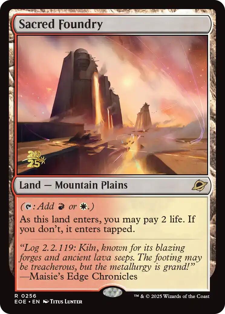 Sacred Foundry [Edge of Eternities Prerelease Promos] | Eastridge Sports Cards & Games