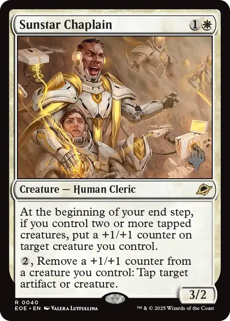 Sunstar Chaplain [Edge of Eternities Promo Pack] | Eastridge Sports Cards & Games
