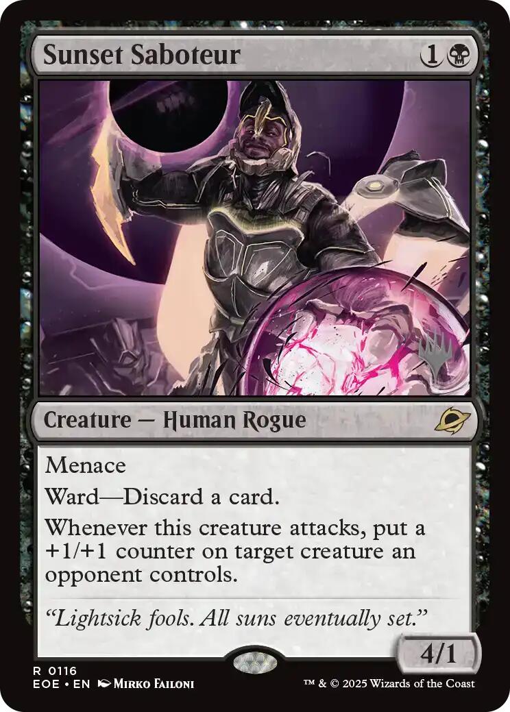 Sunset Saboteur [Edge of Eternities Promo Pack] | Eastridge Sports Cards & Games