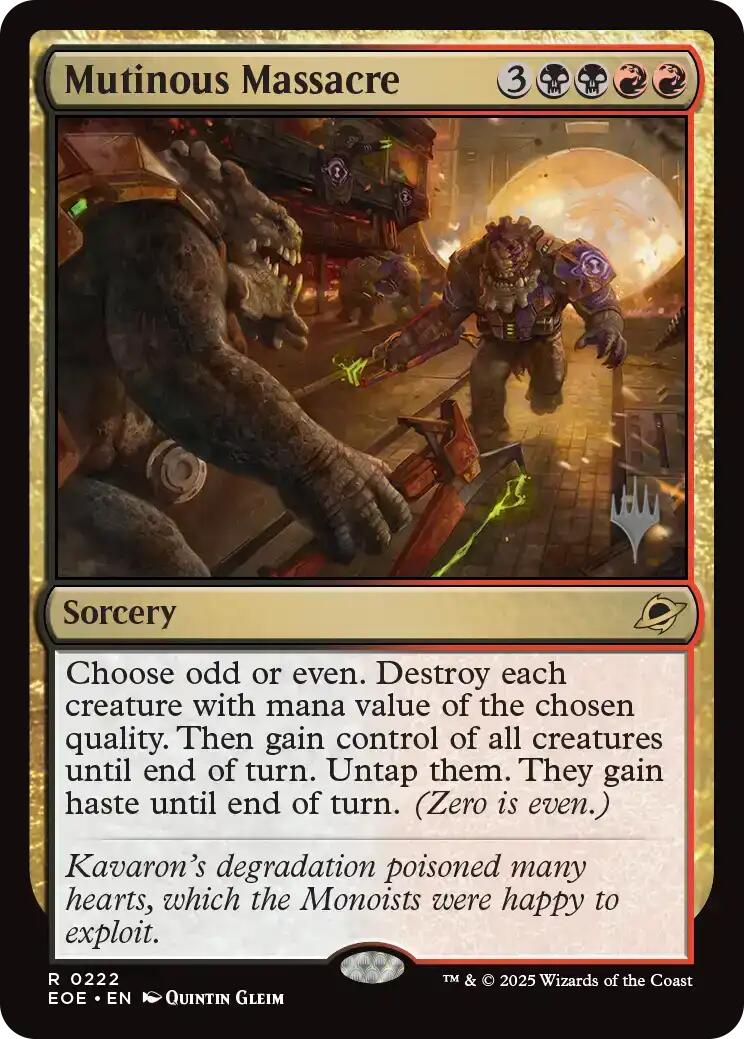 Mutinous Massacre [Edge of Eternities Promo Pack] | Eastridge Sports Cards & Games