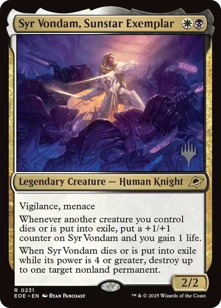 Syr Vondam, Sunstar Exemplar [Edge of Eternities Promo Pack] | Eastridge Sports Cards & Games