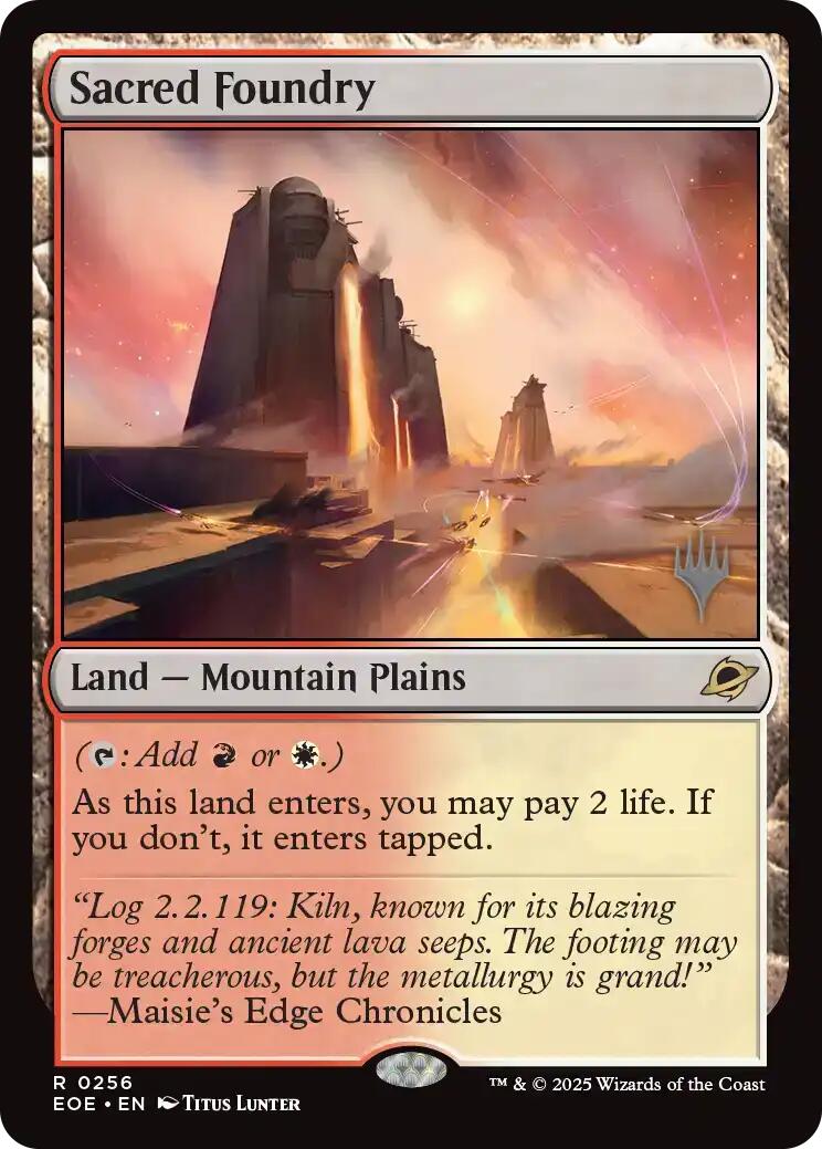 Sacred Foundry [Edge of Eternities Promo Pack] | Eastridge Sports Cards & Games
