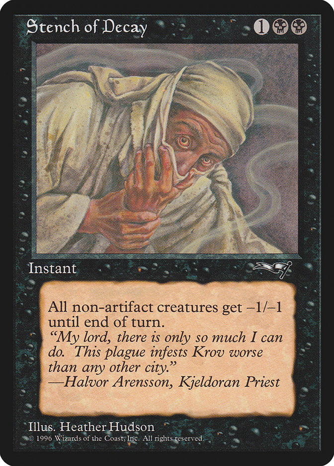 Stench of Decay (Covering Mouth) [Alliances] | Eastridge Sports Cards & Games