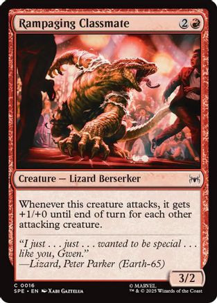 Rampaging Classmate (SPE-016) - Marvel's Spider-Man: Eternal-Legal Foil