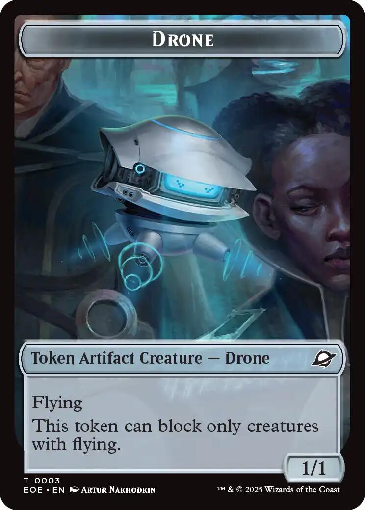 Drone // Lander (0005) Doubled-Sided Token [Edge of Eternities Tokens] | Eastridge Sports Cards & Games