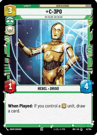 C-3PO - Oh Dear, Oh Dear (41/104) (41/104) - Intro Battle Hoth