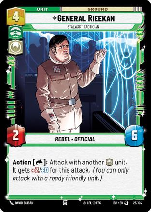 General Rieekan - Stalwart Tactician (23/104) - Intro Battle Hoth