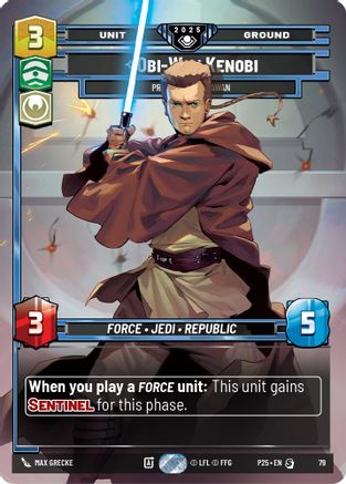 Obi-Wan Kenobi - Protective Padawan (79) - Organized Play Promos Foil