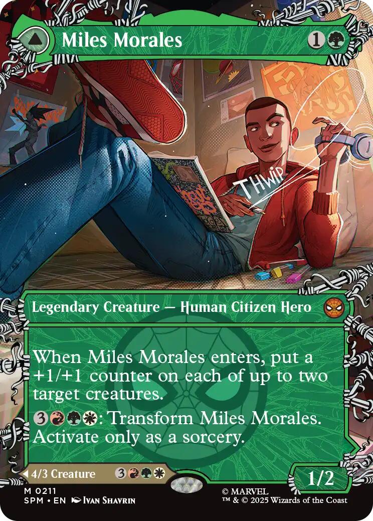 Miles Morales (0211) (Borderless) [Marvel's Spider-Man] | Eastridge Sports Cards & Games