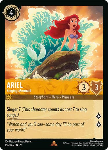 Ariel - Singing Mermaid (15/204) [Fabled] | Eastridge Sports Cards & Games