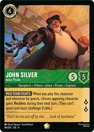John Silver - Alien Pirate (89/204) [Fabled] | Eastridge Sports Cards & Games