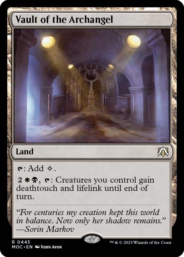 Vault of the Archangel [March of the Machine Commander] | Eastridge Sports Cards & Games
