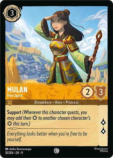 Mulan - Free Spirit (10/204) [Fabled] | Eastridge Sports Cards & Games