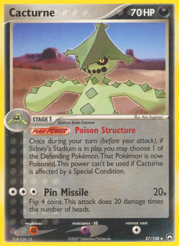 Cacturne (27/108) [EX: Power Keepers] | Eastridge Sports Cards & Games