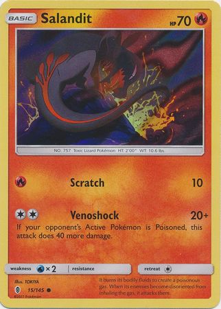 Salandit (15/145) (Collection Promo) [Sun & Moon: Guardians Rising] | Eastridge Sports Cards & Games