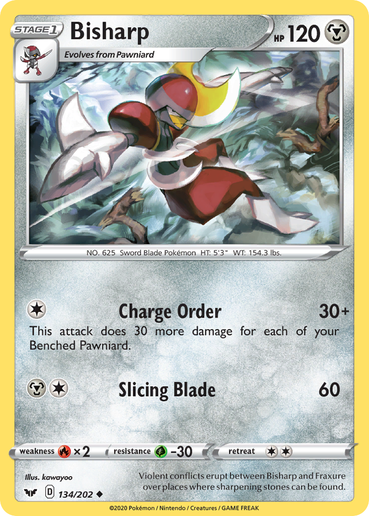 Bisharp (134/202) [Sword & Shield: Base Set] | Eastridge Sports Cards & Games