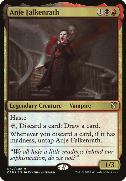 Anje Falkenrath (Commander 2019) [Oversize Cards]