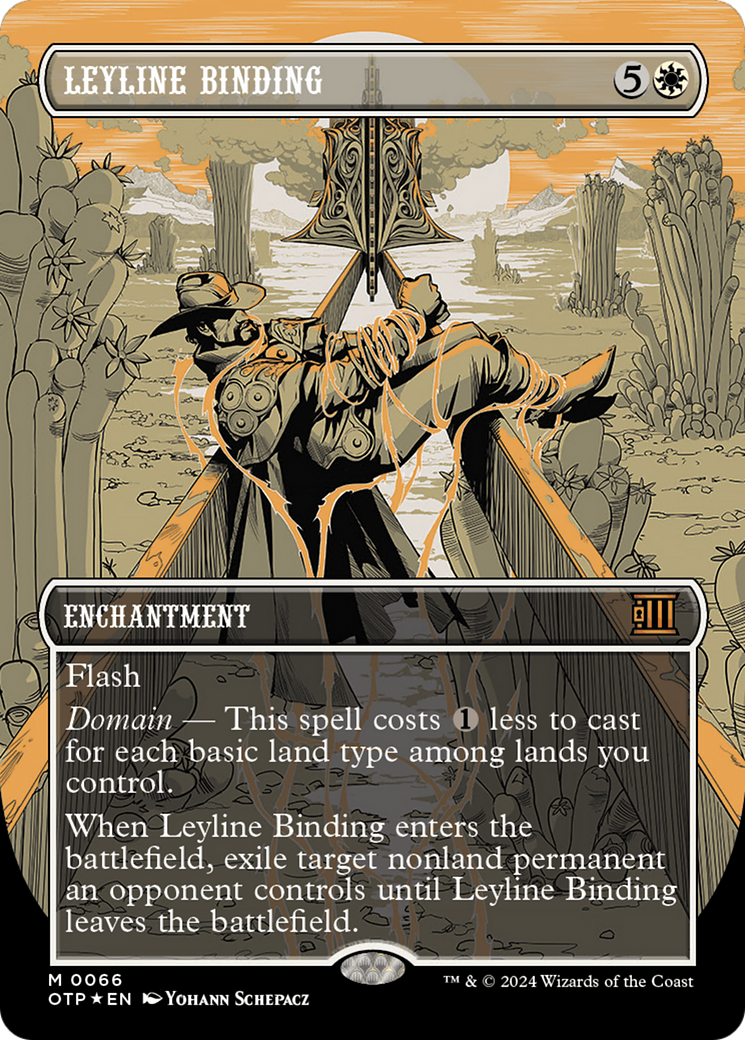 Leyline Binding (Textured Foil) [Outlaws of Thunder Junction: Breaking News] | Eastridge Sports Cards & Games