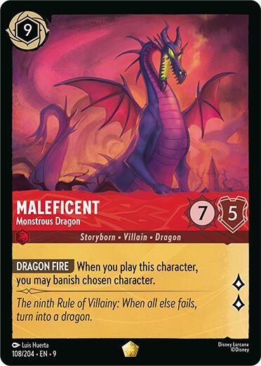 Maleficent - Monstrous Dragon (108/204) [Fabled] | Eastridge Sports Cards & Games